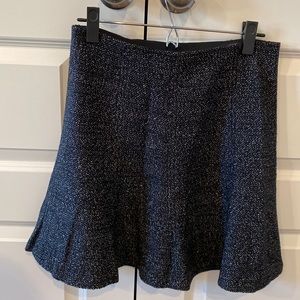 Loft skirt - black and white tweed print